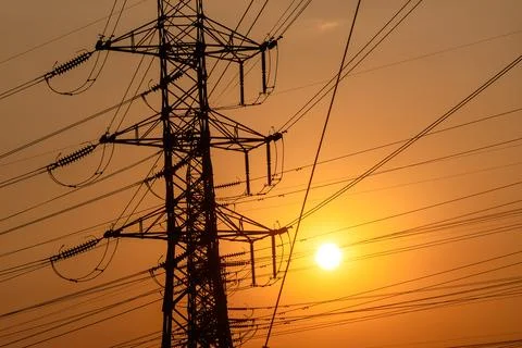 Crowd High Voltage Electrical Cable Stock Photos