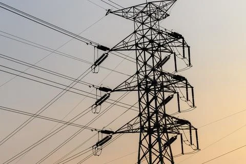 Crowd High Voltage Electrical Cable Stock Photos