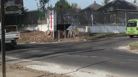 Crowd at the highway intersection Stock Footage 247902628