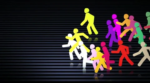 Crowd in a hurry 動画素材 7728145