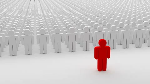 Crowd with leader Stock Footage 67253585
