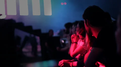 CROWD LOVERS LIGHTS Stock Footage 40049978