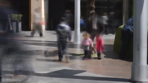 Crowd At The Mall Stock Footage 49662076
