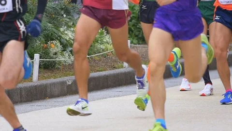 Crowd of Marathon runners Stock Footage 70544226