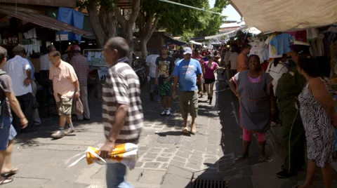 Crowd at Market Stock-Footage 32207557