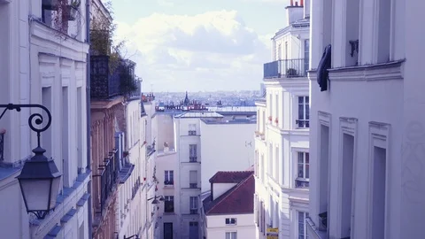 Crowd on Montmartre 2 Stock Footage 89705812