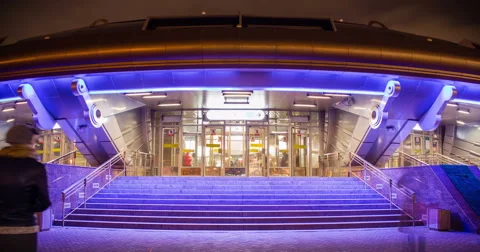 Crowd movement timelapse motion Stock Footage 58228407