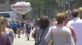Crowd near the 'Barcelona inspira' sign in Barcelona 4k or 4k+ Resolution