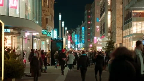 Crowd, night Stock Footage 230671282