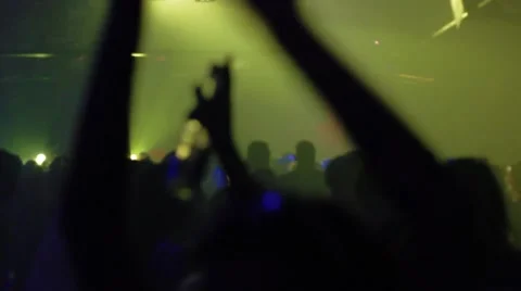 Crowd in nightclub Stock Footage 41258126