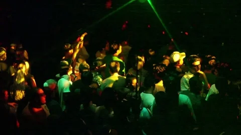 Crowd in a Nightclub Stock Footage 46414830