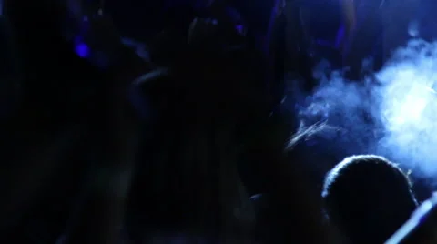 Crowd in the nightclub Stock Footage 65742410