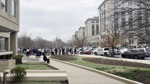 Crowd of Office Workers in Washington, DC Vídeos de archivo 330782455