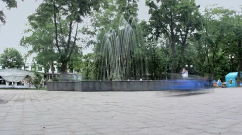 Crowd park time lapse Stock-Footage 24631712