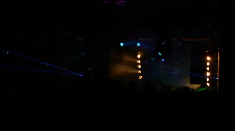 Crowd at party Video stock 44796277