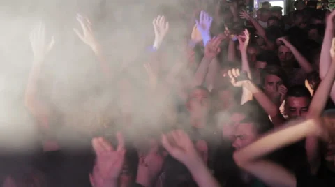 Crowd at the party Stock Footage 52929482