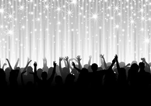 Crowd On The Party Stock Illustration