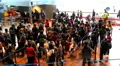 Crowd of passengers in the airport Video HD