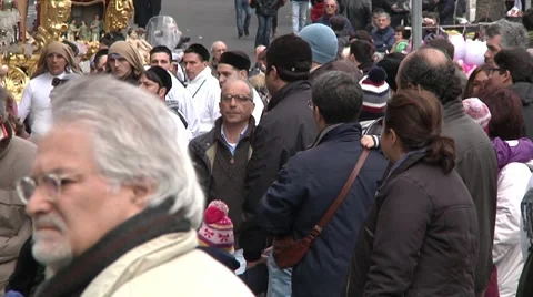 Crowd, pedestrians. Stock Footage 10730835