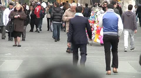 Crowd, pedestrians. Stock Footage 10731673