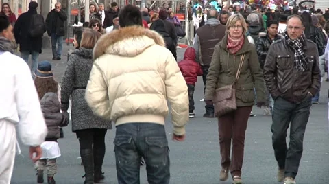 Crowd, pedestrians. Stock Footage 10731797