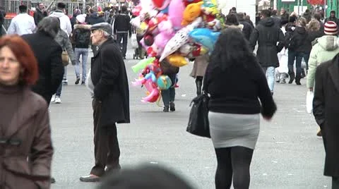 Crowd, pedestrians. Stock Footage 10738569