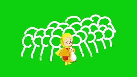Crowd of People Animated Video Representing Population Growth Movement Stock Footage 310806121