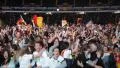 Crowd People Celebrating Third Goal Brazil Germany Semifinals Frankfurt Stadium HD Footage