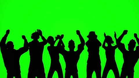 Crowd of people clapping and jumping at a concert. Stock Footage 142698318