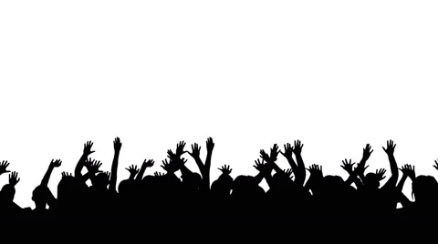 Crowd people energy jumping Stock-Footage 43198385