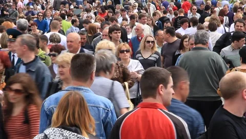 Crowd of people Stock Footage 5164652