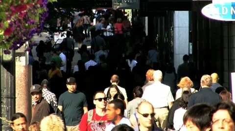 Crowd of people Stock Footage