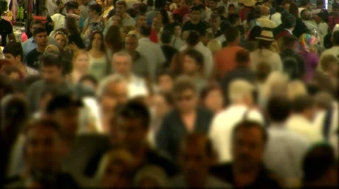 Crowd of people Stock Footage 8657007