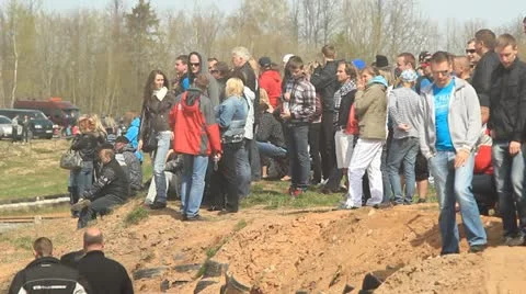 Crowd people Stock Footage 12174393