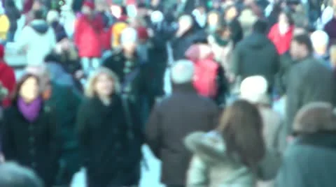 Crowd of People Stock Footage 15982921