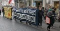 Crowd of people Fridays for Future global demonstration in Brunswick city 4k or 4k+ Resolution