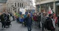Crowd of people Fridays for Future global demonstration in Brunswick city 4k or 4k+ Resolution