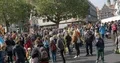 Crowd of people Fridays for Future global demonstration in Brunswick city 4k or 4k+ Resolution