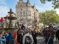 Crowd of people Fridays for Future global demonstration in Brunswick city Photo