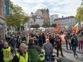Crowd of people Fridays for Future global demonstration in Brunswick city Photo