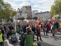 Crowd of people Fridays for Future global demonstration in Brunswick city Photo