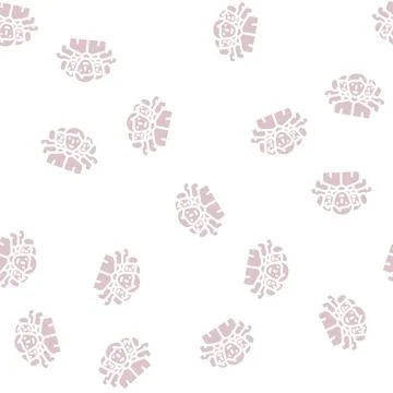 Crowd people glyph vector seamless pattern Illustrazione stock