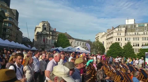 Crowd People Happy dancing Video stock 52083670