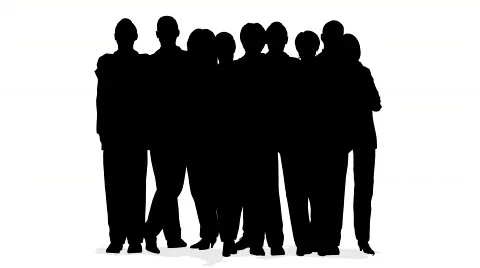 Crowd of people, heads Stock Footage 400651