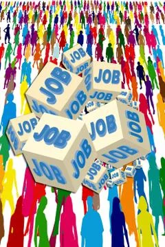 Crowd of people Stock Illustration