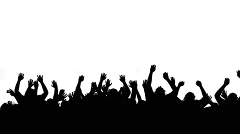 Crowd people jumping Stock Footage 60795492