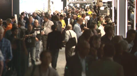 Crowd of people at nab Stock Footage 39950408