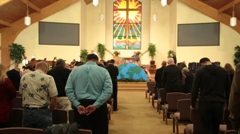 People Praying In Church Stock Footage Videos Pond5