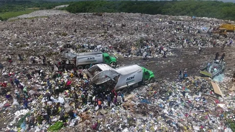 Garbage Landfill Crowd Stock Video Footage | Royalty Free Garbage ...