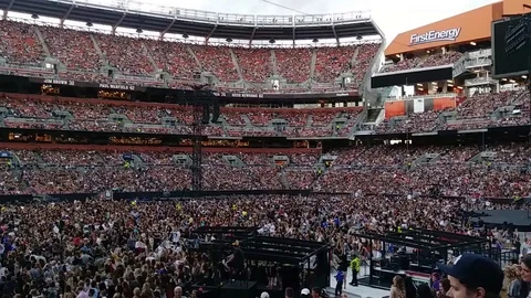 Crowd of people at the stadium Stock Footage 93968901